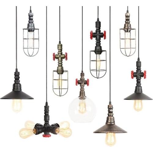 Conduit droplight personality contracted sitting room clothing store aisle bar industrial art nostalgic retro droplight