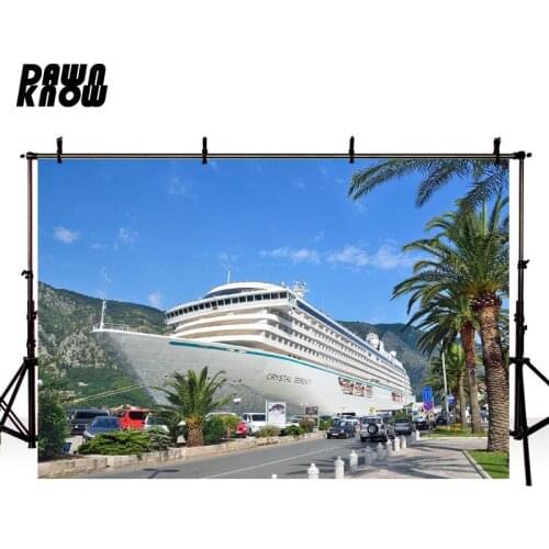 DAWNKNOW Blue Sky Photography Background Pleasure-boat Photographic Backdrops Wedding Photo Studio Children Photocall lv1858