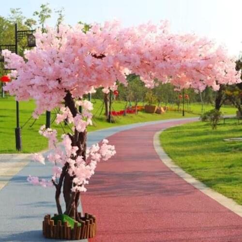 Artificial Cherry Tree Landing Simulation Flower Ornaments Large Simulation Peach Tree Hotel Wedding Decoration Home Decoration