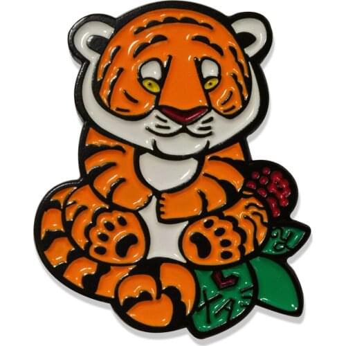 Cute Small Animal Metal Badge Wholesale Custom Metal Craft Enamel Badge Lapel Pins