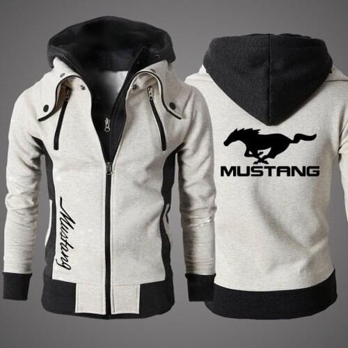 2021 New Spring Autumn Mustang Hoodies Mens Outdoor Sweatshirts Casual Male Jackets Warm Quality SportWear Harajuku Outwear