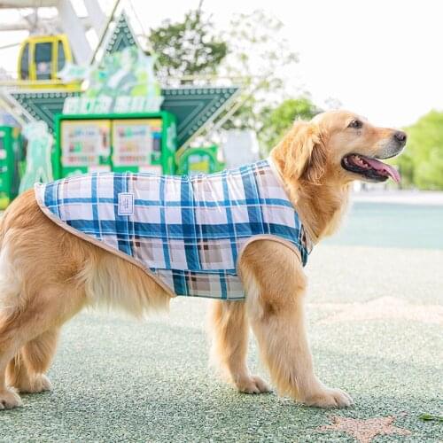 Dog Clothes Big Dog Summer Thin Full Print Vest Labrador Golden Retriever Shiba Inu Summer Medium Large Dog Summer Pet Clothes