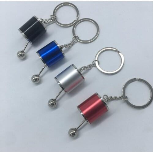 Wholesale Creative Car stalls head keychain multi-style simulation model car parts gear positionbag accessories nos turbo JDM