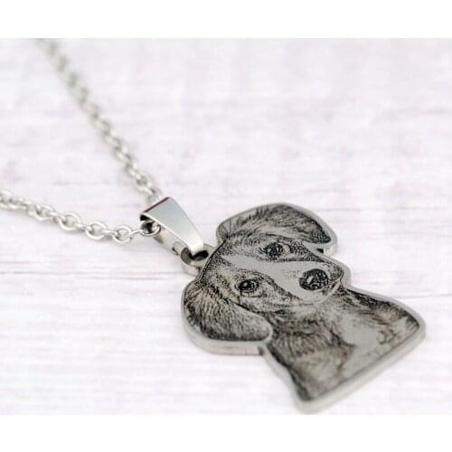 Custom Pet Cat Silver Necklace Personalized Necklace Pendants Named Memorial 925 Silver Engrave Name Necklace Women Jewelry Gift