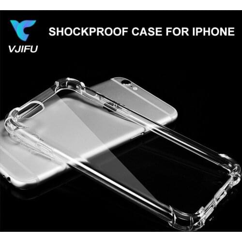 Transparent Soft TPU Cases for iPhone 7 For iPhone XS MAX XR X Crystal Clear Shockproof Case Cover For 8 6 6S 6 Plus Protector
