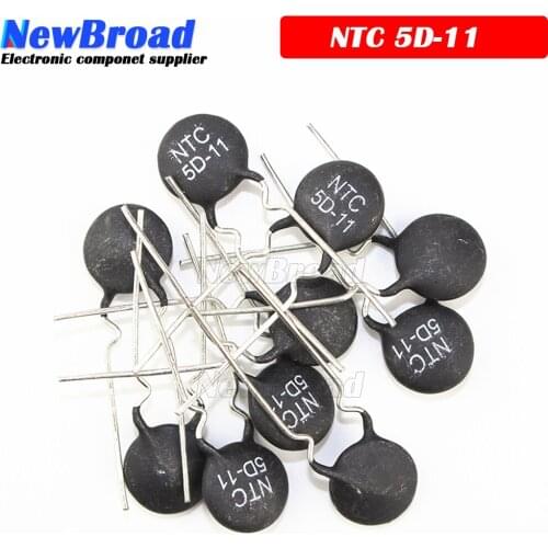 10pcs Thermistor Resistor NTC 5D-11 Thermal Resistor