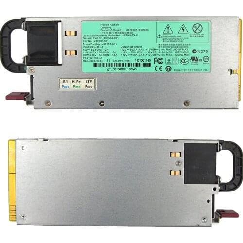 For HP DL580G6 G7 1200W Server power Supply 498152-001 490594-001 438203-001 Mining Power Supply