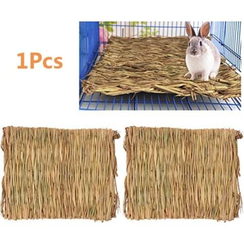 Straw mat pet hamster rabbit chewing toy grass preparation pad small animal rat guinea pig pet fun toy