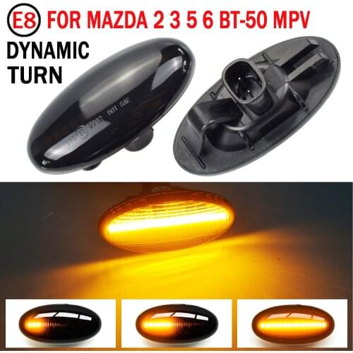 LED Side Marker Turn Signal Light For MAZDA 2 3 5 6 BT-50 MPV Dynamic Repeater Sequential Indicator Lamp Blinker