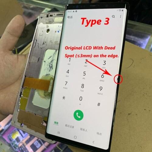 Dead spot LCD With Frame For Samsung Galaxy Note9 Note 9 N960F N960D N960DS LCD Display Touch screen Digitizer Assembly