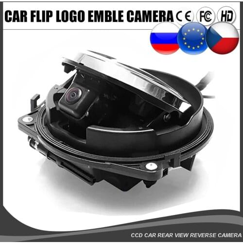 Car Flipping Logo Camera Emblem VW Ratating Logo Camera for VW PASSAT CC B6 B7 B8 Golf 5 6 7 MK7 MK6 POLO Reverse badge Camera