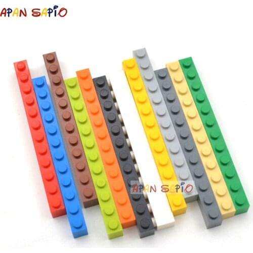 5PCS DIY Building Blocks 1x12 Dots Thick Figures Bricks Educational Creative Toys for Children Size Compatible With Brands
