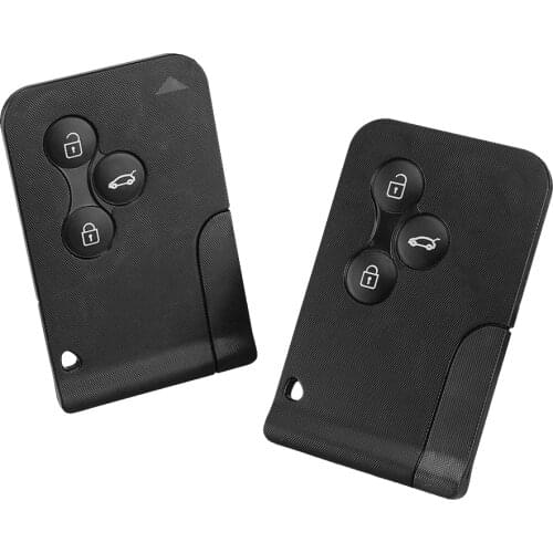 DANDKEY 10x For Renault Megane Scenic Smart Card With Insert Blade Smart Key Replacement 3 Buttons Remote Car Key