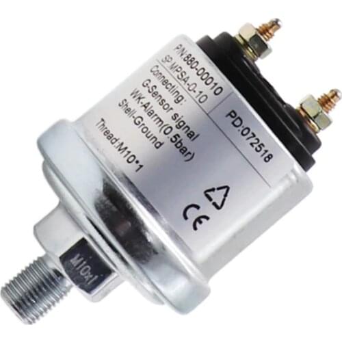 Engine Oil Pressure Sensor with Measuring Range 0~5 Bar /0~10 Bar fit for Car Boat Oil Pressure Gauge Sender M10 & NPT-1/8
