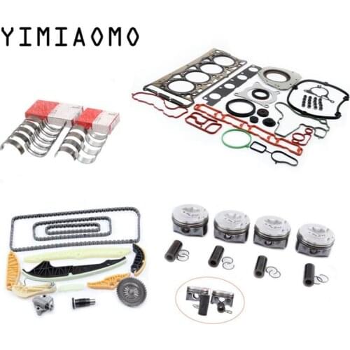 EA888 2.0T Engine Overhaul Set 23MM Piston & Rings Gasket Seals Timing Chain Kit Bearing For Audi A3 A4 A5 A6 Q5 TT VW Passat CC