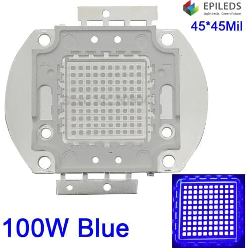 Epileds 45*45mil Chip 100W High Power LED Chip 100W Blue 460nm - 465nm COB Diode SMD For DIY Spotlight Stage Light Floodlight