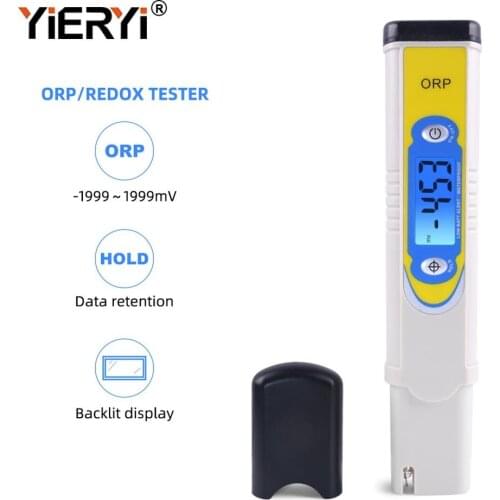 Yieryi ORP Meter water quality Analyser aquarium tester pen Range:0~1999mg/LmV Backlight LCD for Laboratory swimming pool