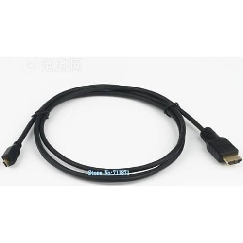 Type A D HDMI cable 1.5M D to A Male Micro HDMI to HDMI Line cable Digital camera Mobile phone Micro HDMI connect HDTV