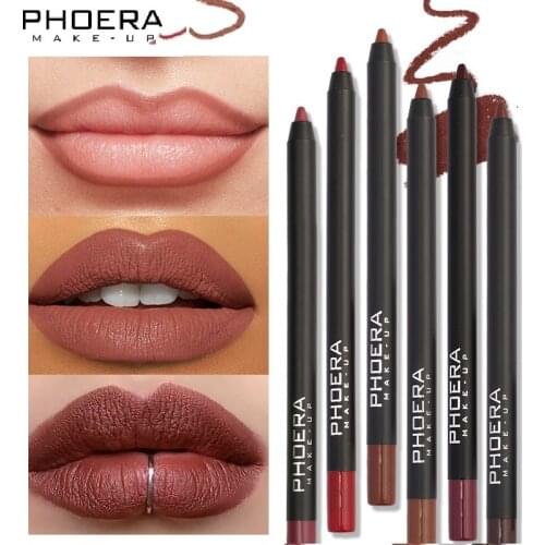 PHOERA Lipliner Pencil Lipstick Lips Makeup 13 Colors Waterproof Lipliner Lady Charming Lip Liner Maquiagem Cosmetics TSLM1