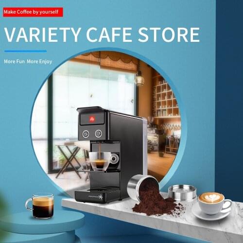 ICafilas Coffee Filters For illy-1 Coffee Capsule Pods Stainless Steel Reusable For il.ly Coffee Filters Cup Dripper Tamper