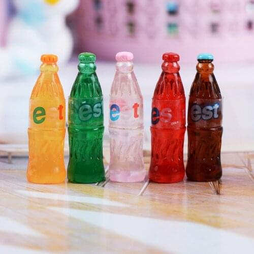 5pcs 1:12 Scale Mini Soda Cola Model Dollhouse Miniature Drink Play Food Doll House Kitchen Toys