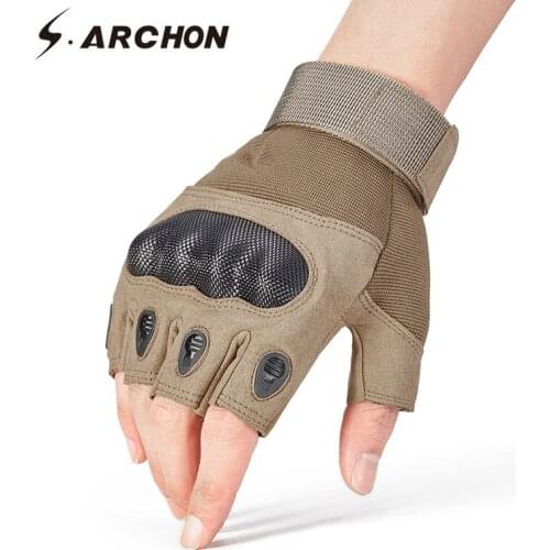S.ARCHON Military Tactical Gloves Men Knuckle Shooting Fight Gloves Nylon SWAT Special Force Paintball Army Solider Gloves