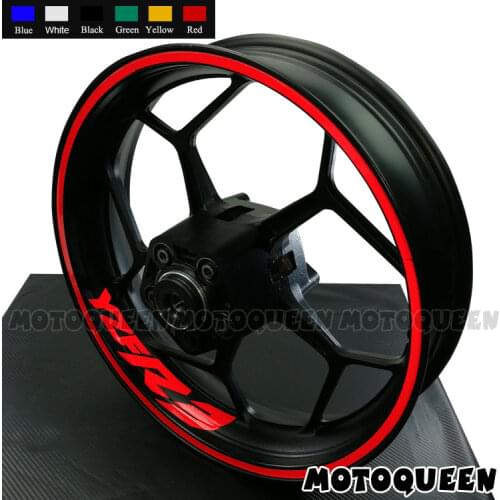 17 Inch 8 X Custom Iner Rims Decals Motorcycle Wheels Reflective Stickers Stripes waterproof For YAMAHA YZF R1 R3 R6 YZFR3