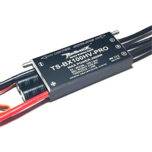 Tenshock New High Voltage Brushless Waterproof BX100 HV Pro 100A Electronic Speed Controller ESC