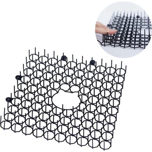 Plastic Spike-Keeping Cats And Dogs From Digging Green Plant Protection Tool Garden Cat Thorn Mat Cats And Dogs Repellent Mat