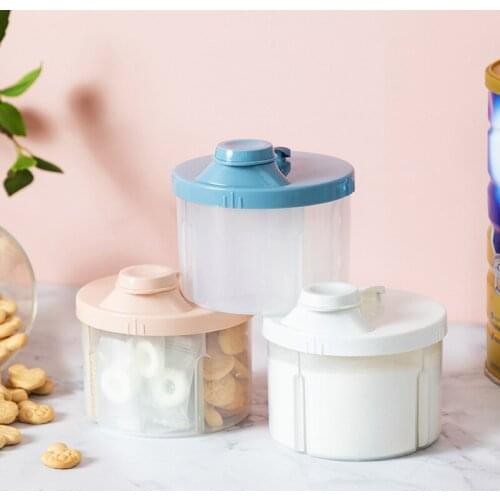 4 Grid Portable Baby Food Storage Box Essential Cereal Infant Milk Powder Box Toddler Kid Snacks Container Baby Food Storage Box