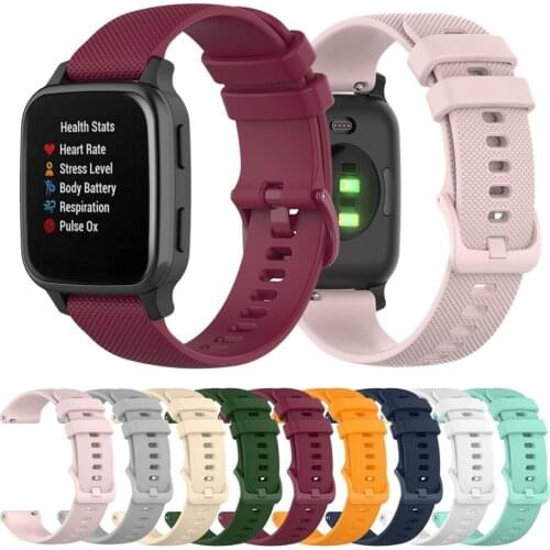 Watchband For Garmin Venu SQ Silicone Bracelet For Garmin Venu Vivoactive4S 4 3 Forerunner245 For Amazfit BipS/U GTS 2 Strap