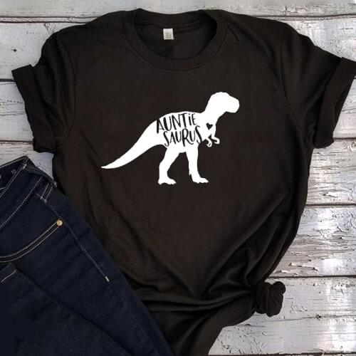 AuntieSaurus Shirt Mothers Day Gift Aunt Dinosaur Shirt Women Christmas Gift for Aunt Tee Auntie Shirt Letter Kawaii