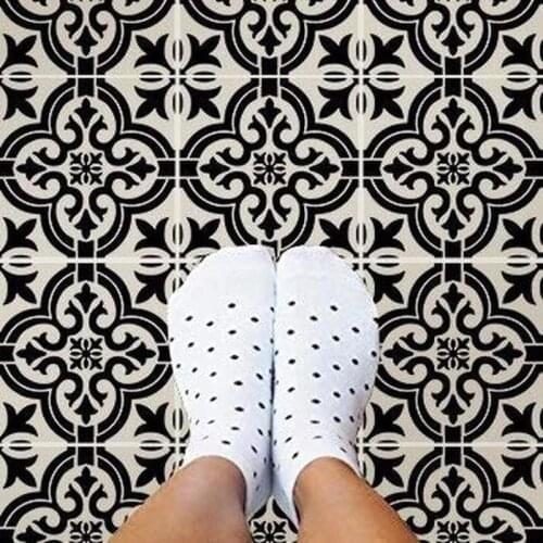 Size 30*30cm DIY Vintage Floor Painting Pattern Stencils Template for Tiles Wall Floor Furniture Decorative Painting