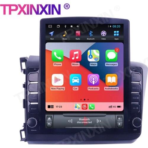 For Honda Civic 2011-2015 Android System 9.7 inch Touch screen Universal Stereo Receiver 6+128GB Car Radio MP3 player Radio