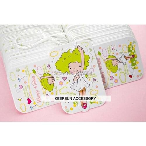 In stock high quality Kids hang tags/ children clothing/bag label free design custom printed logo kraft hang tag swing tag dpt14