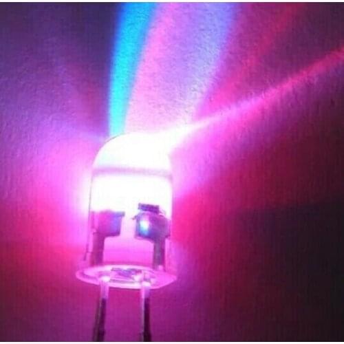 1000pcs F5 5mm 7 color Slow RGB Flash Rainbow Multi Color Long Leg Light Emitting Diode Round LED