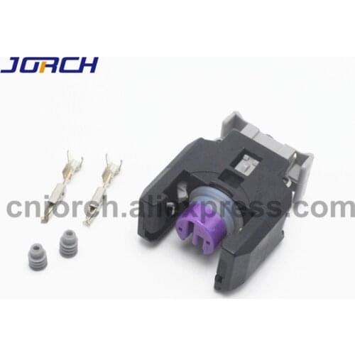 50sets 2 Pin Automotive Fuel Diesel Injector Plug Electrical Delphi Connector For Skoda Roomster Piezo Buick Chevrolet 13816706