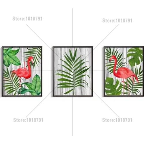 RUXING DIY Diamond Embroidery Flamingos Diamond Painting Cross Stitch Mosaic Pattern Full Rhinestone Home Decor Wall Stick