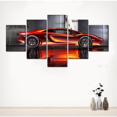 Unframed 5 Pieces Supercar HD Canvas Print Painting Modern Home Wall Decor Canvas Art HD Picture Paint On Canvas Prints