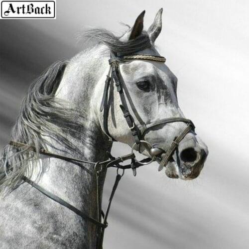 Animal diamond mosaic 5d picture diamond painting horse handmade cross stitch crafts sticker lion tiger 30x30cm