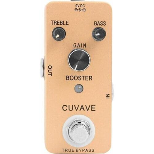 Cuvave Pure Booster 2-Band Eq True Bypass Booster Guitar Effect Pedal