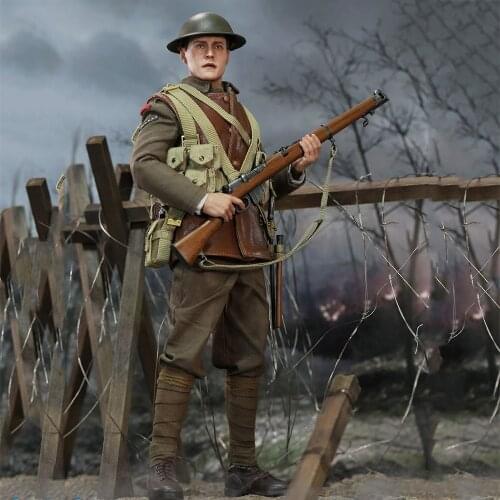DID 1/6 scale B11011 World War I British infantry trench scene set 12 inch action figure model toy collection