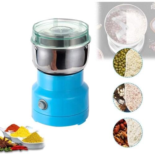 220V Electric Smash Machine Multifunction Mill Coffee Bean Pepper And Salt Grinder Nut Spice Grinding Milling Machine EU Plug