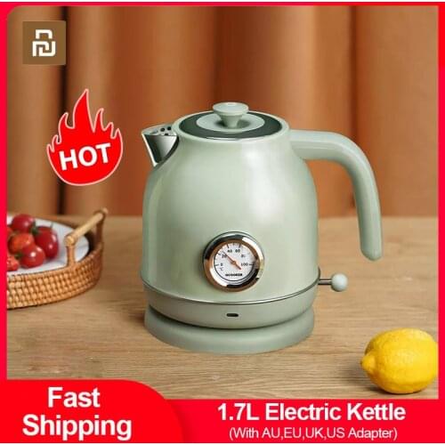 Youpin 1.7L Electric Kettle Tea Coffee Thermo Pot Appliances Home Smart Kettle With Thermometer Display 1800W With EU Adapter
