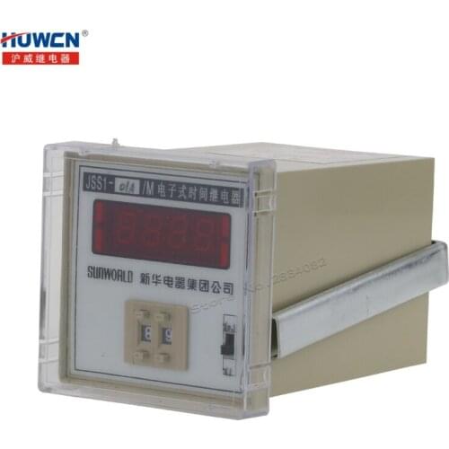 Electronic Digital Time Relay 0.1-99S AC 110V 220V 380V DC 24V Repeat Cycle General Purpose JSS1-01A/M 50Hz