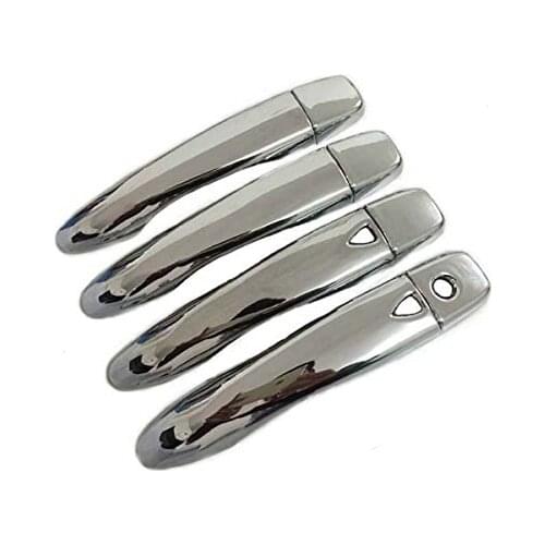 ABS Chrome Door Handle Cover Trim with Smart Key Hole for Nissan Qashqai 2014 2015
