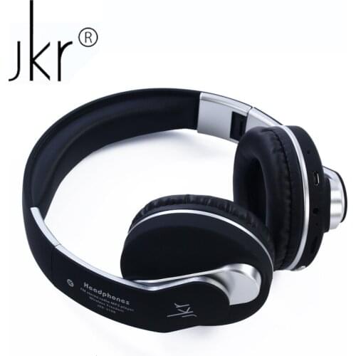 JKR-218B Wireless Bluetooth Headset Headphone Earphone with Mic Support TF Music FM for Mobile Phone PC Laptop Fone de ouvido