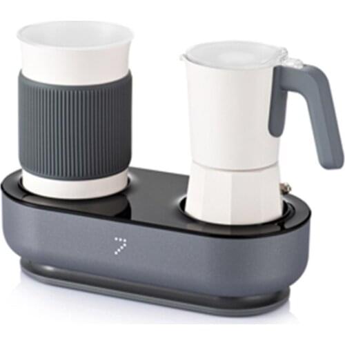 Capsule Coffee Machine with Small Mini Fancy Coffee Machine Easy Milkable Italian Mocha Pot Electric Coffee Maker Stovetop