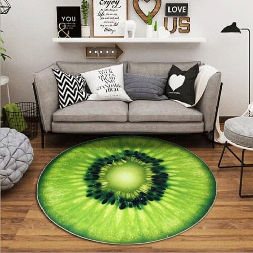 Fruit Carpets For Living Room Non-slip Circular Absorbent Bedroom Rug Home Decoration Entrance Table For Children Large Mats