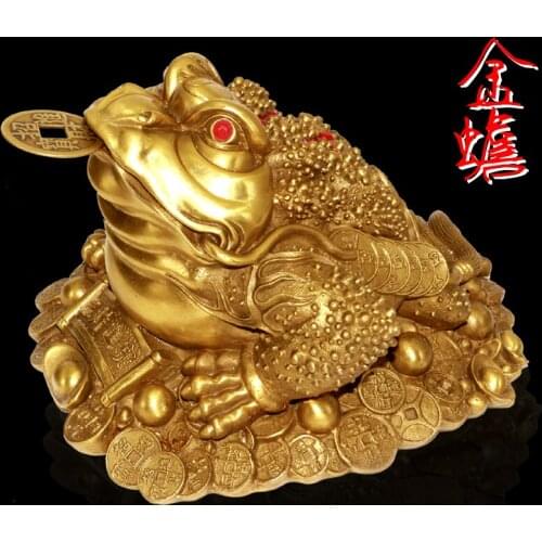 A copper copper toad toad ornaments crafts special offer lucky decoration Home Furnishing trumpet cicada cicada CAI